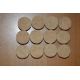 lot de 12 disques top flor 25.5mm x 12.5mm sans trou central