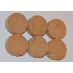 Les 6 Rondelles de liège top flor origine france face2 31.5x12.5