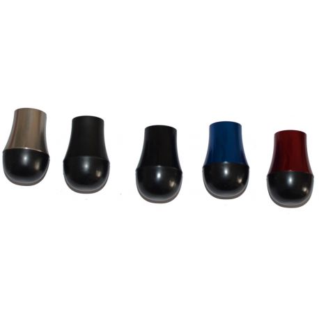 butt cap/pommeau caoutchouc aluminium gris mat ou LT