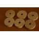 Les 6 disques de liège top flor avec trou central 6mm - 31.5x6.5mm